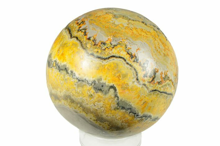 Polished Bumblebee Jasper Sphere - Indonesia #254757